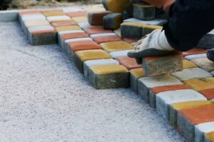 Укладка плитки тротуарной